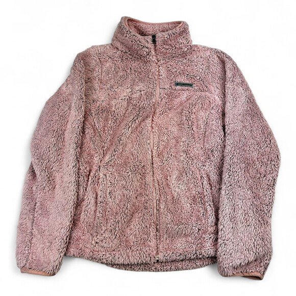 Columbia Jackets & Blazers - Columbia Women's Teddy Fleece Jacket Full Zip M Pink/Grey